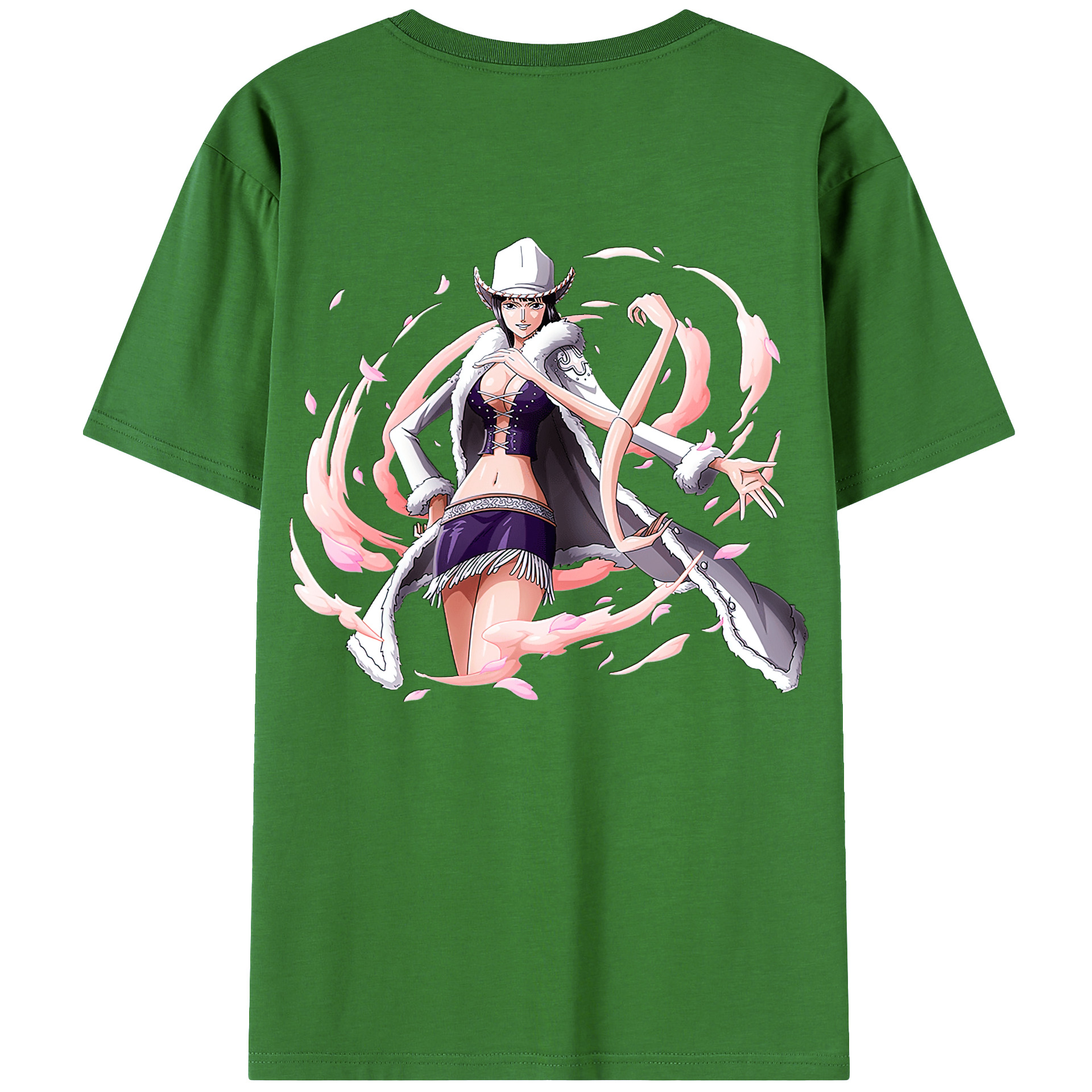 ワンピース ニコ・ロビン ONE PIECE Nico Robin レディース半袖Tシャツ(バックプリント)